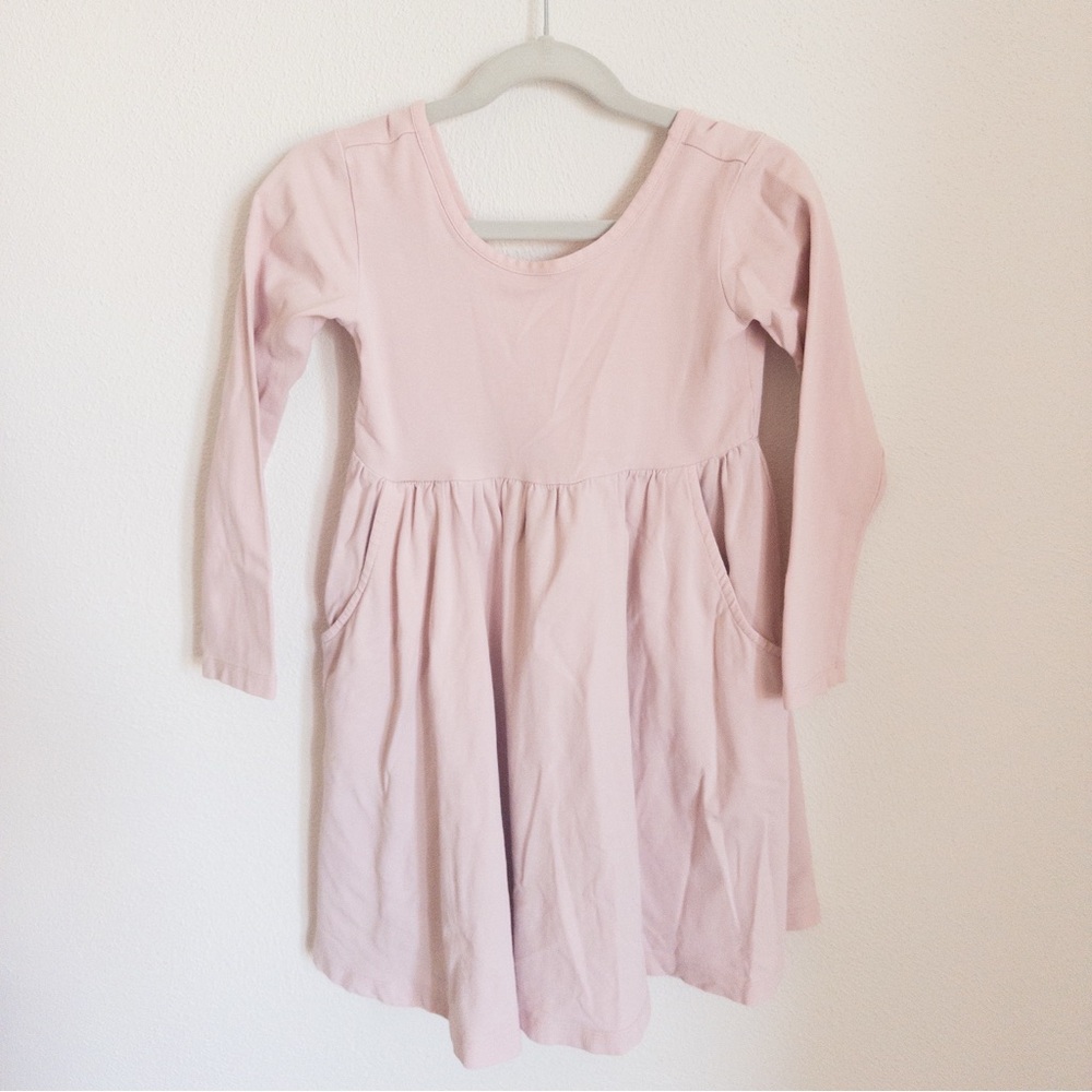 Hanna Andersson Light Pink Long Sleeve Dress
